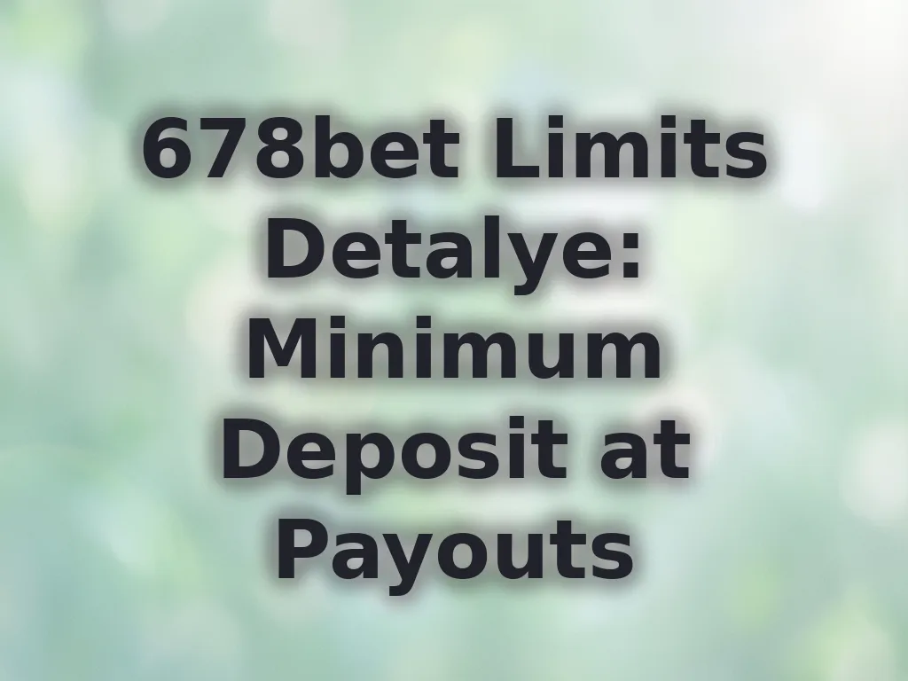 678bet Limits